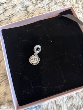 Pandora Sterling Silver Lawyer Scales of Justice Dangle Charm Pendant - Silver